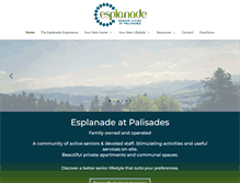 Tablet Screenshot of esplanadeatpalisades.com